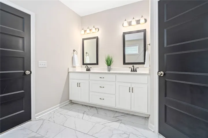 Primary Bathroom with Double Sinks