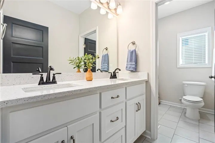 Guest Bathroom with Double Sinks