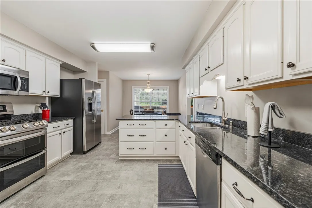 Large kitchen with ample cabinetry