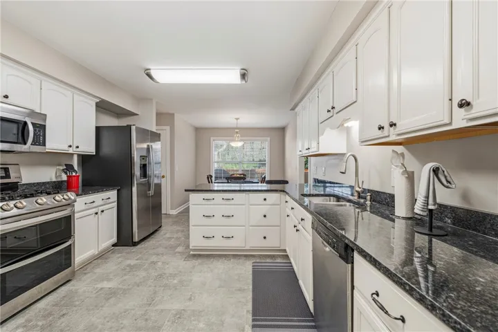 Large kitchen with ample cabinetry