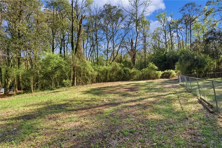 This area of the lot has potential to construct a new home elevated out of the flood plain.