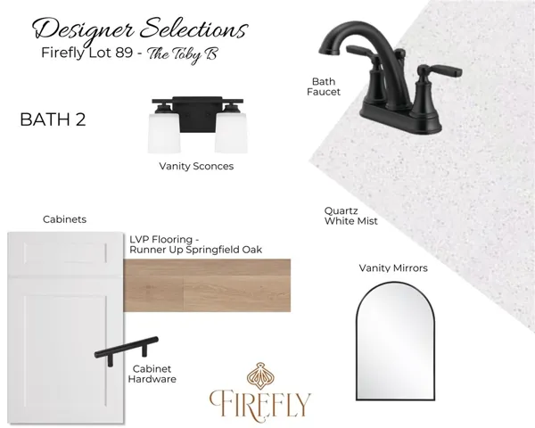 Lot 89 Firefly Interior Design Board