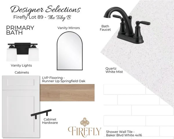 Lot 89 Firefly Interior Design Board