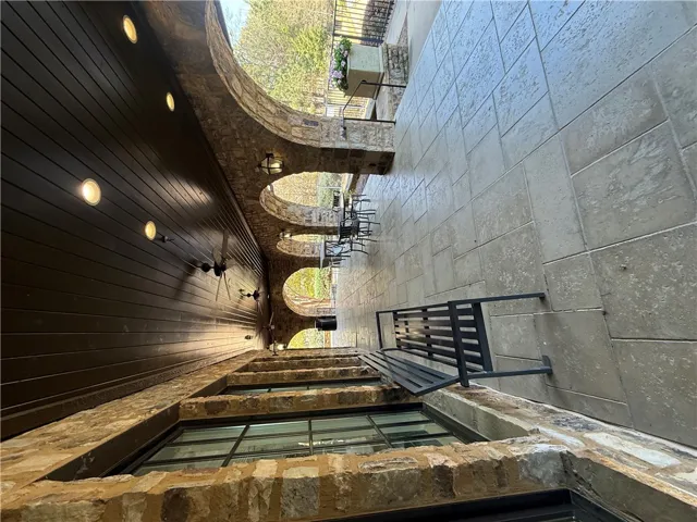 Covered outdoor space at the clubhouse