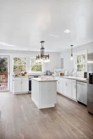 natural light in this updated kitchen