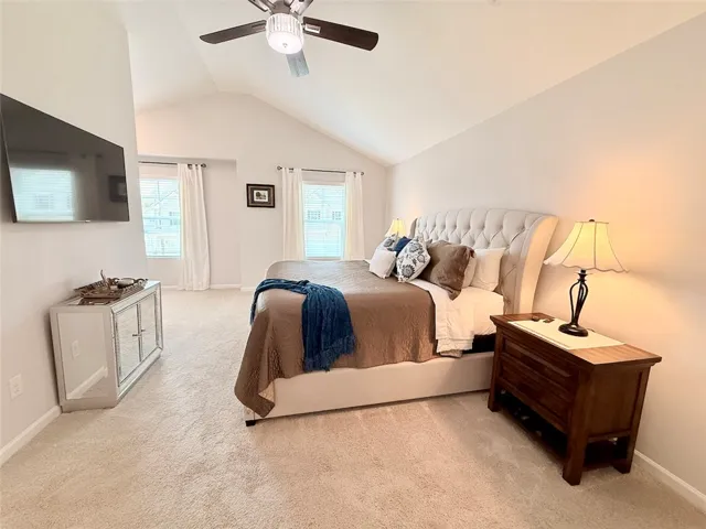 Primary Bedroom with Vaulted Ceilings