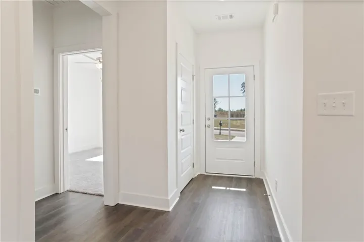 Example of a completed Todd Plan - Entry Foyer leading to Hall Access & Bedrooms 2 & 3