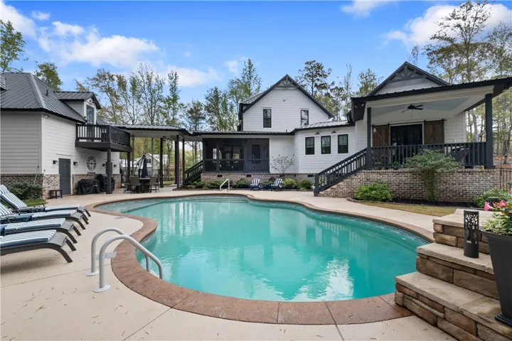 A pool that invites a day of relaxation.