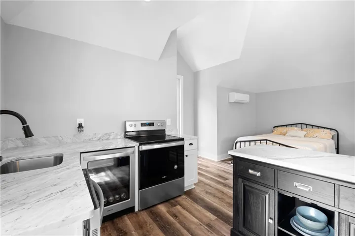 The apartment offers all the comforts and conveniences of daily living.