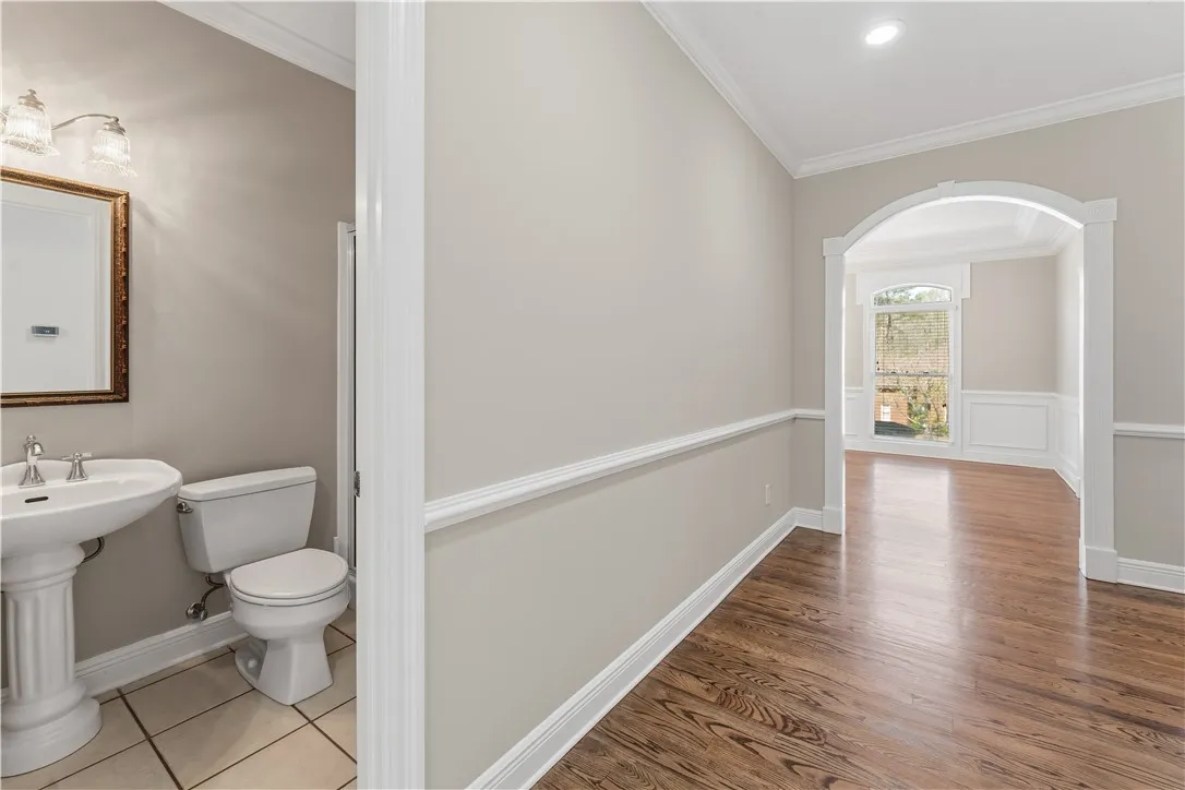 Downstairs Full Bath/Hall