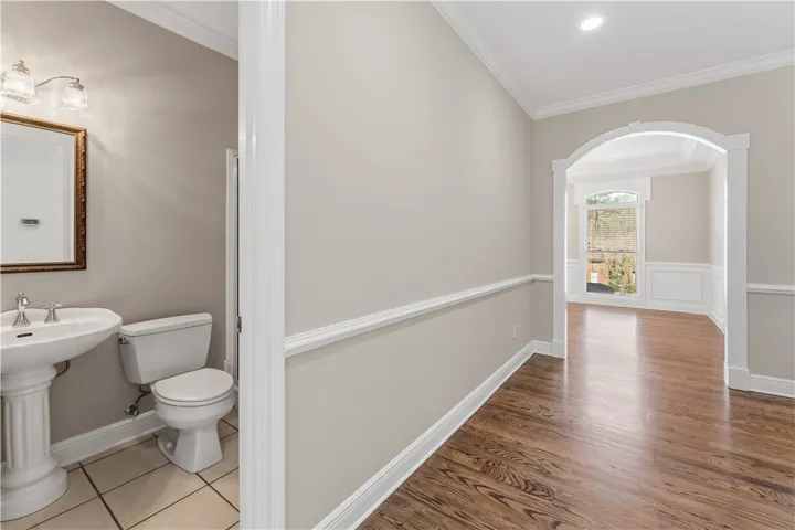 Downstairs Full Bath/Hall