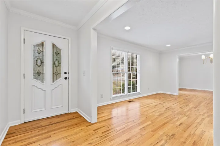 entry and formal living/dining