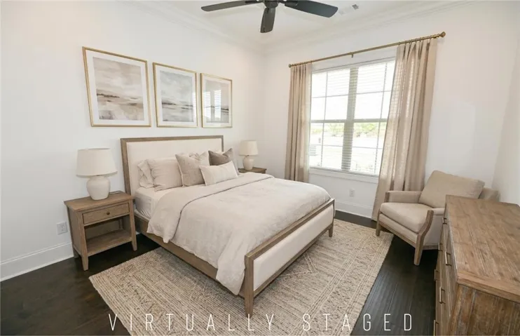 Bedroom 2, also with hardwoods!