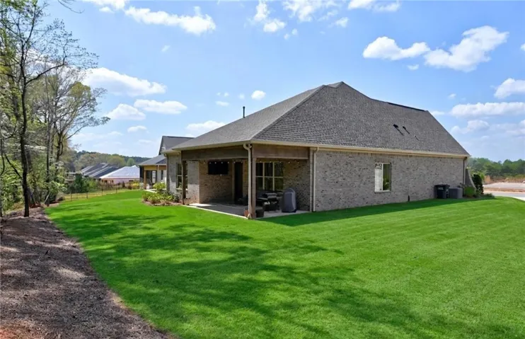 A cul-de-sac location allows for extra side yard!