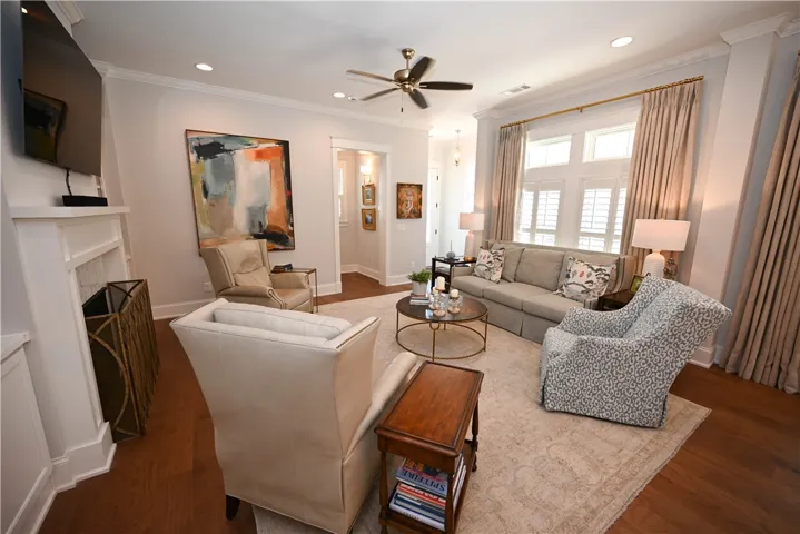 Bright living room.