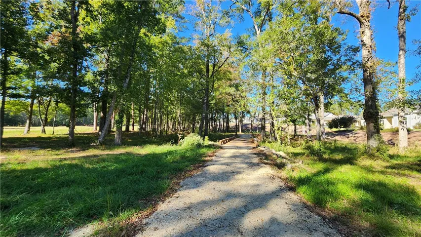 Nature trail that borders the golf course.