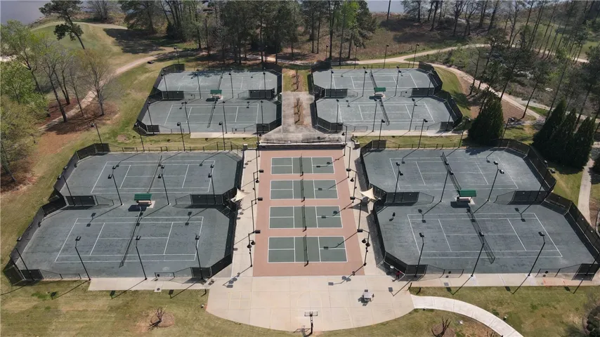 Tennis and pickleball courts.