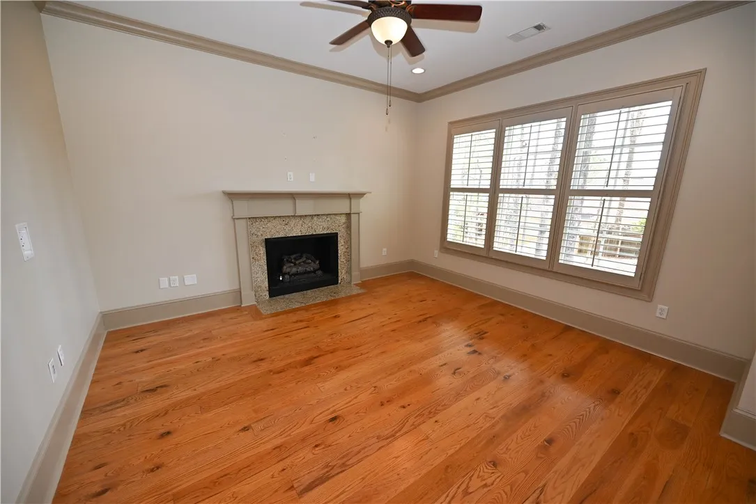Secondary living space with gas fireplace.