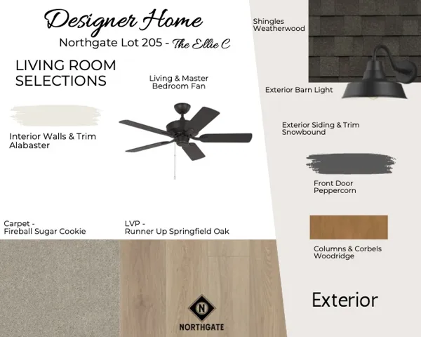 Northgate Lot 205 Design Selections
