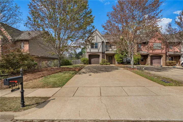 Long level driveway offers plenty of parking