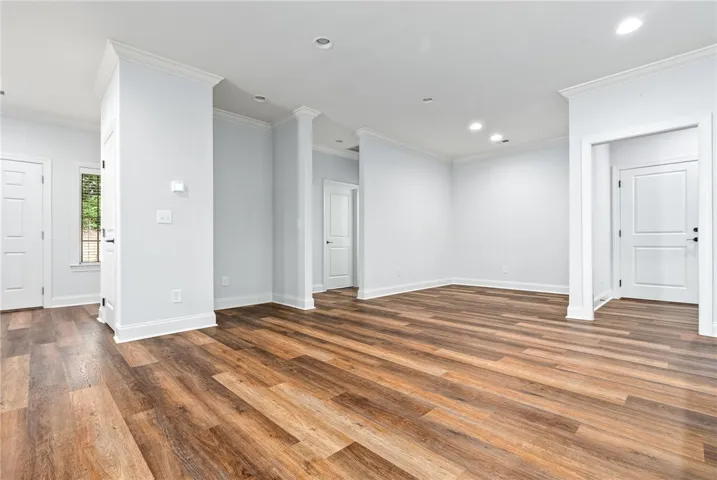 Large casual dining area.  Room for all the side pieces.