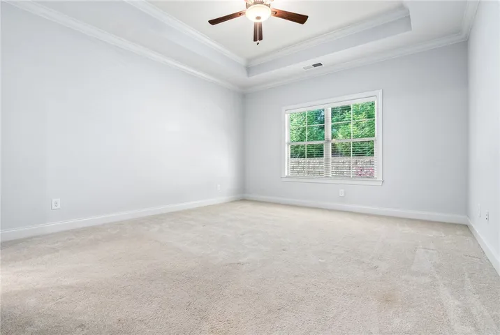 Large master with trey ceiling