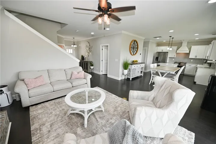Living Room opens to the kitchen