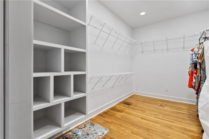 1 of 2 large walk-in closets!