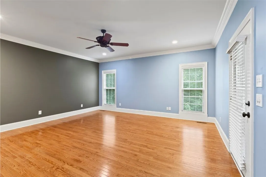 Primary Bedroom leads to the screened in porch