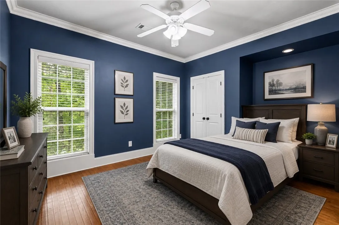 Bedroom on main floor virtual staging