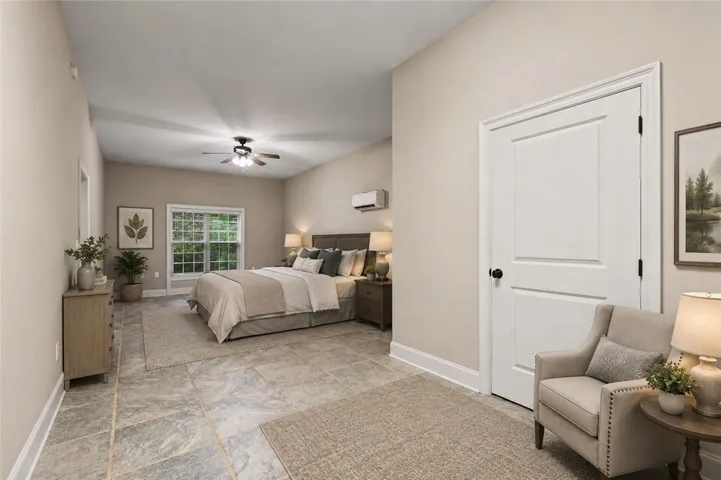 Basement guest bedroom with outside access
Virtual staging