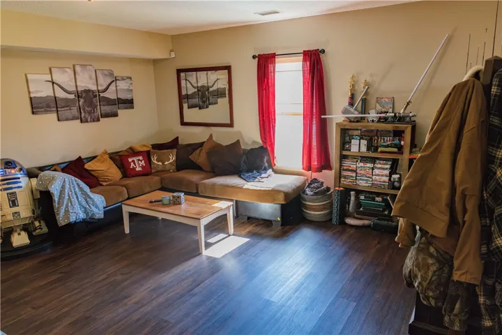 Game Room in Finished Walk out Basement