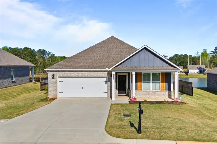 Front elevation with covered porch