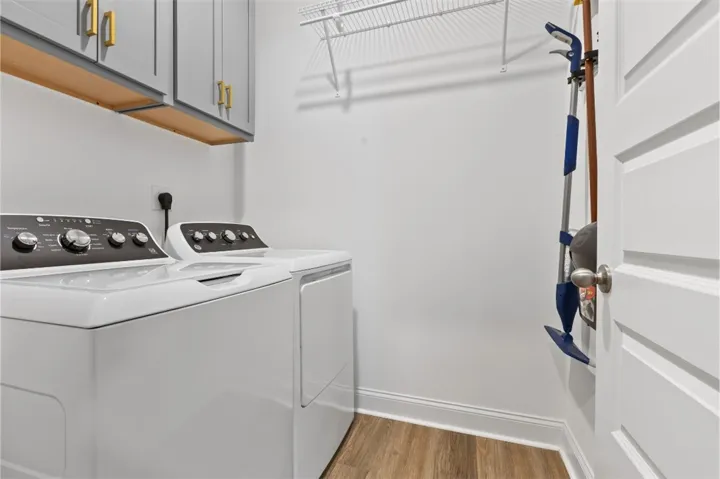 Laundry room with custom cabinets