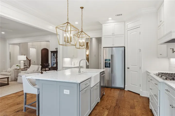 The layout of the common areas is designed for gathering.