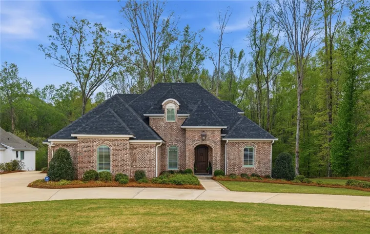 An elegant exterior with European influence.