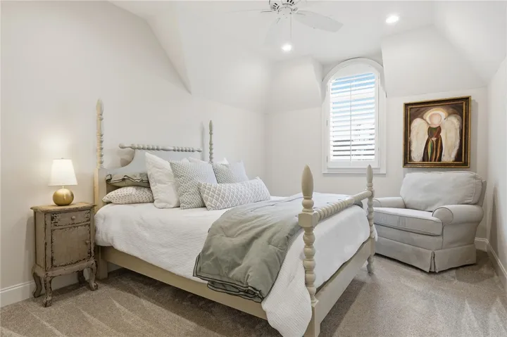 Bedroom 4 is located on the front of the home. A closet with double doors serves the storage needs.