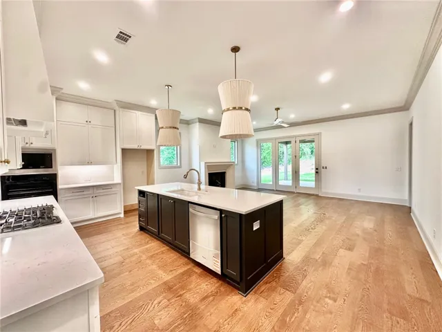 The home offers a desirable open floor plan.