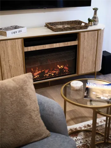 Cozy Fireplace Console