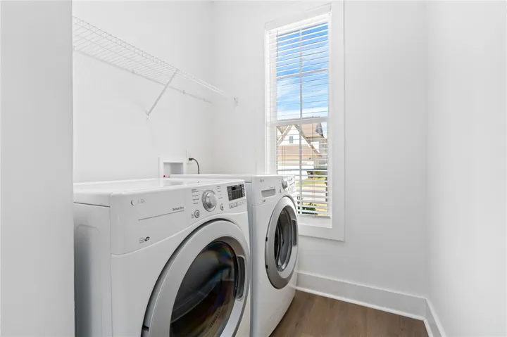 Laundry room - washer and dryer to convey