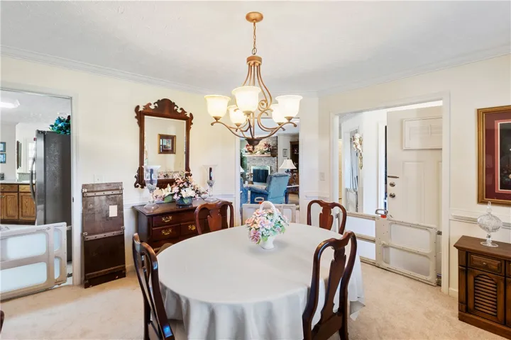 formal dining room off the kitchen
