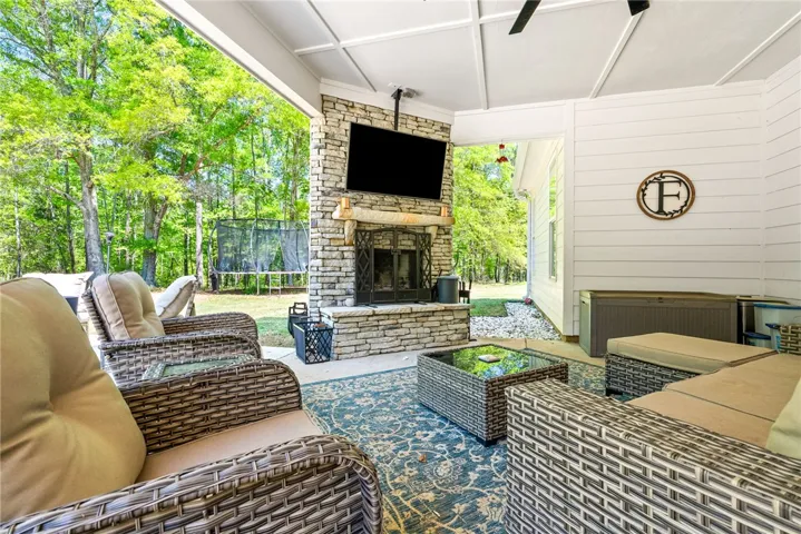 Covered back patio