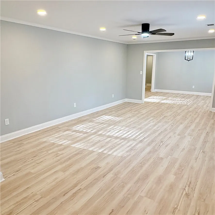 Formal dining and living rooms