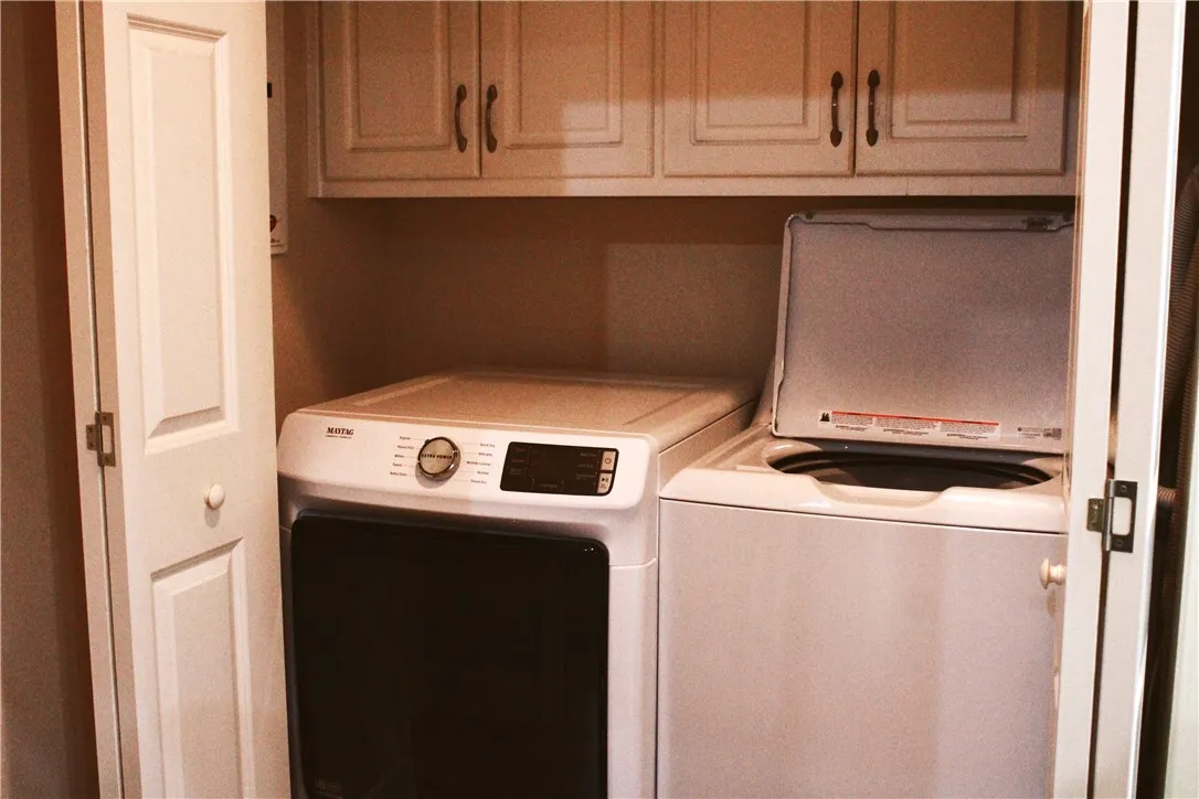 This dedicated laundry space combines convenience with practical, everyday living.