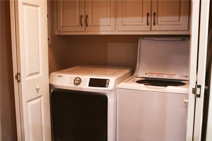 This dedicated laundry space combines convenience with practical, everyday living.