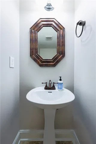 Half Bathroom on the main floor.