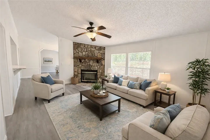 Virtually Staged Living Room