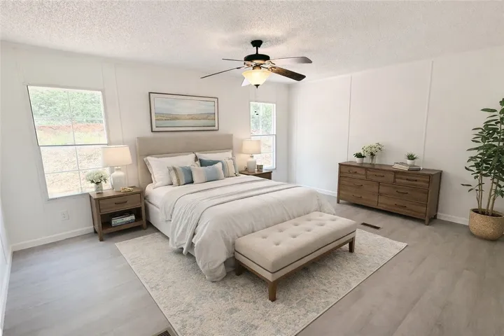 Virtually Staged Primary Bedroom