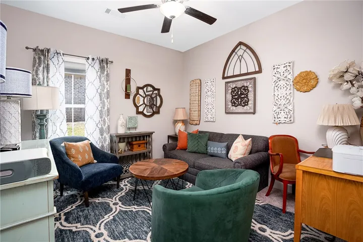 Bedroom 4, currently used as secondary living space
