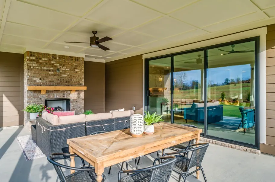This image is of a previously built Azalea B model home, not the home for sale.